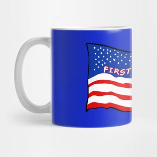 American Flag First Amendment Mug